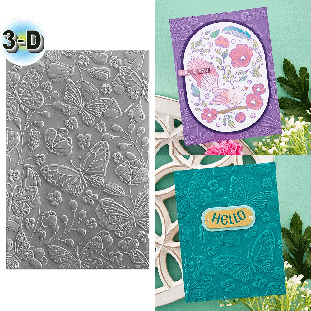 Beautiful Butterfly 3D Embossing Folder and Matching Dies for Adding Textured Detail To Paper Crafting Card Making Supplies
Beautiful Butterfly 3D Embossing Folder and Matching Dies for Adding Textured Detail To Paper Crafting Card Making Supplies