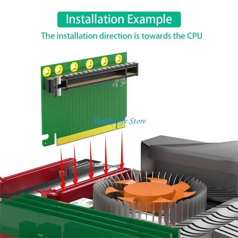 E65E PCIE 16X 90 Degree Adapters Risers Card PCIExpress for Small 1U Server
E65E PCIE 16X 90 Degree Adapters Risers Card PCIExpress for Small 1U Server