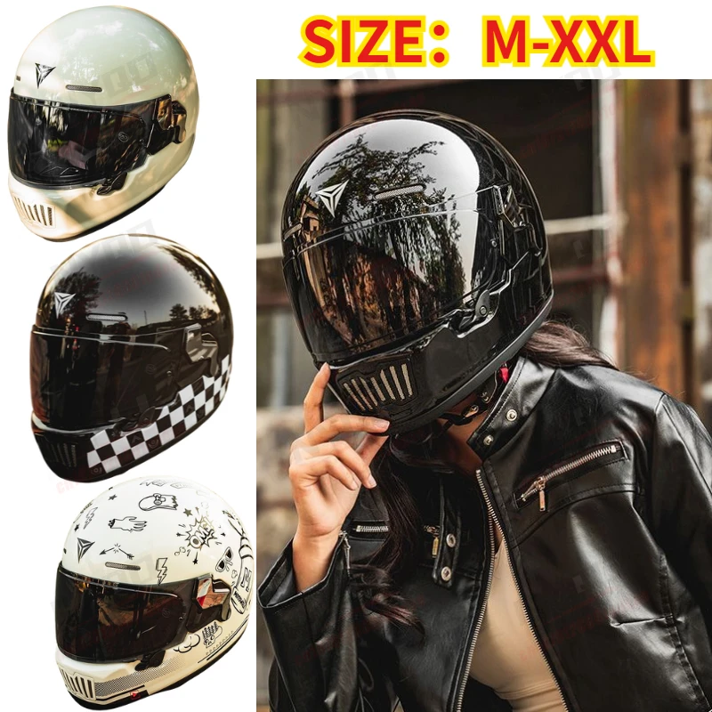 MOTOWOLF Retro Motorcycle Helmet 3C Certified Full Face Helmet Men Women Four Seasons Safety Helmet Motorbike Travel Gear
MOTOWOLF Retro Motorcycle Helmet 3C Certified Full Face Helmet Men Women Four Seasons Safety Helmet Motorbike Travel Gear