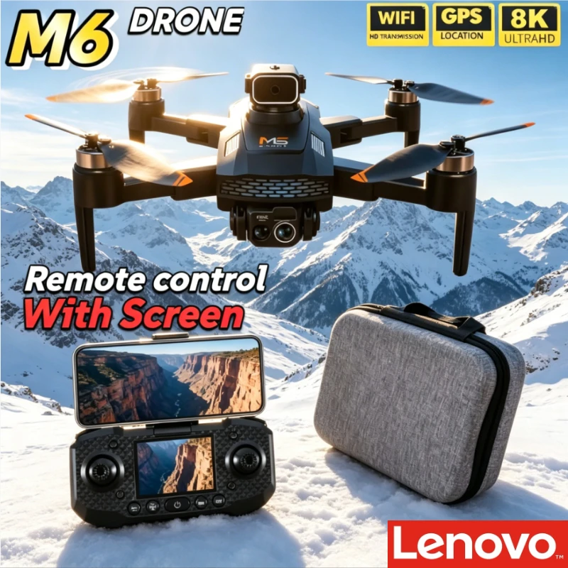 Lenovo M6 Drone 8K Professional HD Camera 5G WIFI FPV UAV With Screen Remote Control RC Quadcopter With Long Flight Time
Lenovo M6 Drone 8K Professional HD Camera 5G WIFI FPV UAV With Screen Remote Control RC Quadcopter With Long Flight Time