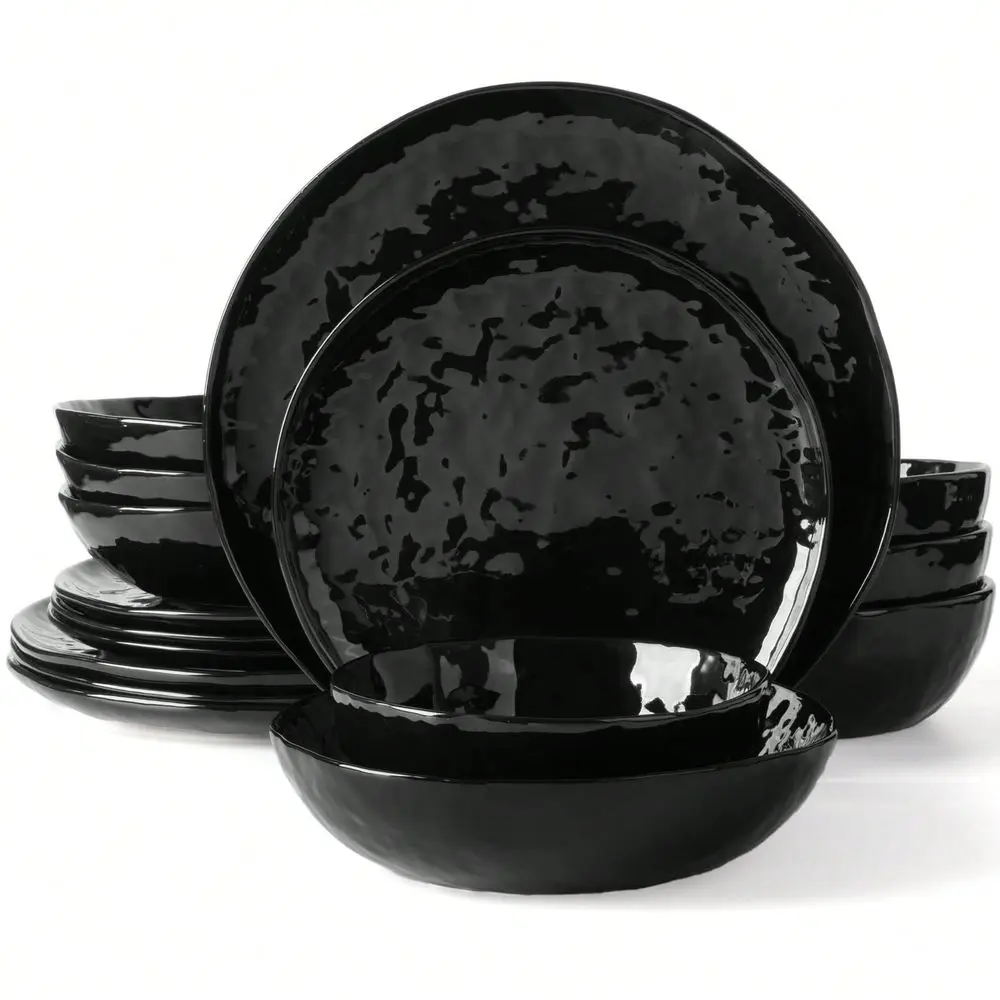 16Piece Plates And Bowls, Dinnerware Sets For 4, Including Dinner Plates, Salad Plates, Cereal Bowls And Pasta Bowls, Dishwashe
16Piece Plates And Bowls, Dinnerware Sets For 4, Including Dinner Plates, Salad Plates, Cereal Bowls And Pasta Bowls, Dishwashe