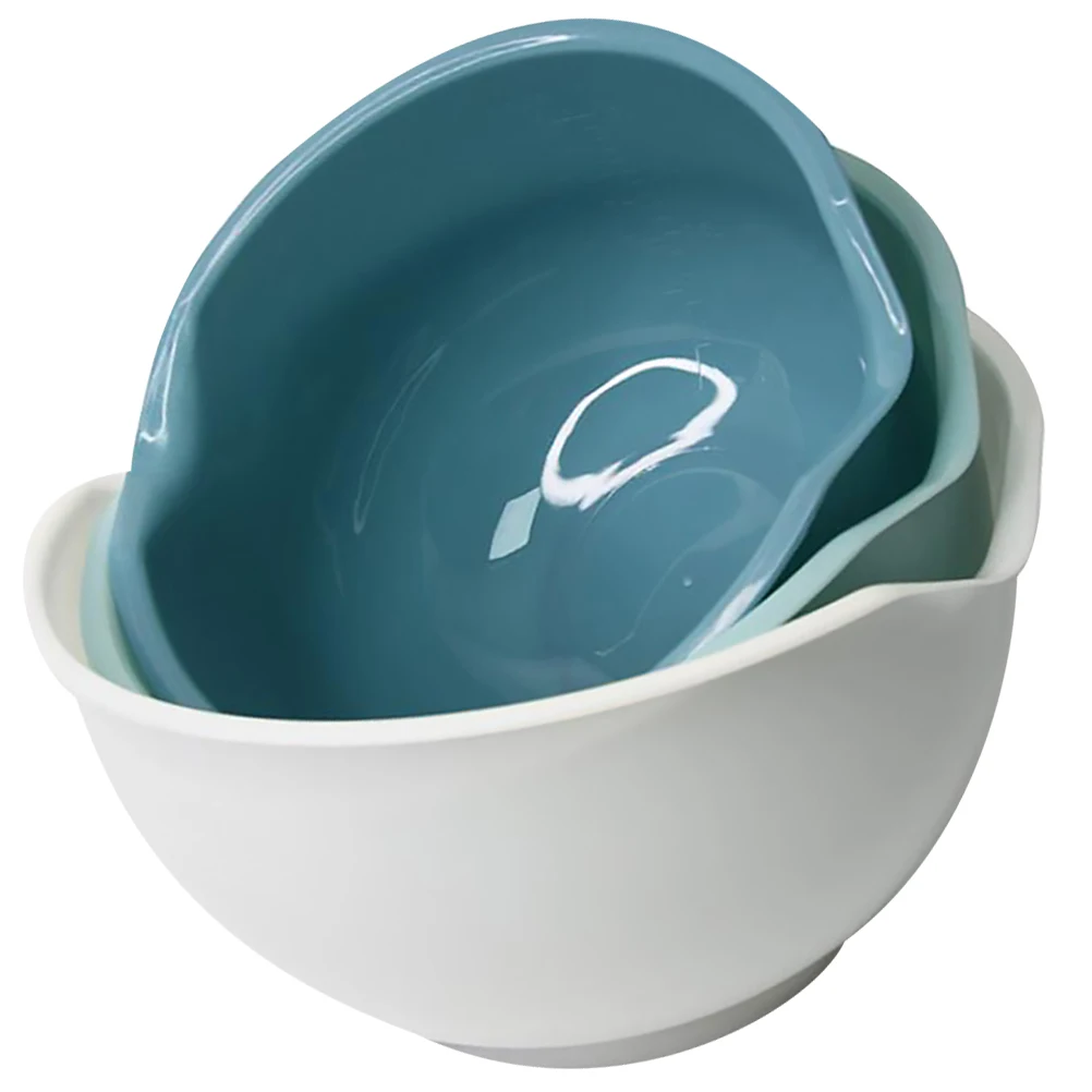 3pcs Plastic Mixing Bowls Multipurpose Salad Snack Containers Food Home Kitchen Baking Tools Stylish Cereal Bowls
3pcs Plastic Mixing Bowls Multipurpose Salad Snack Containers Food Home Kitchen Baking Tools Stylish Cereal Bowls
