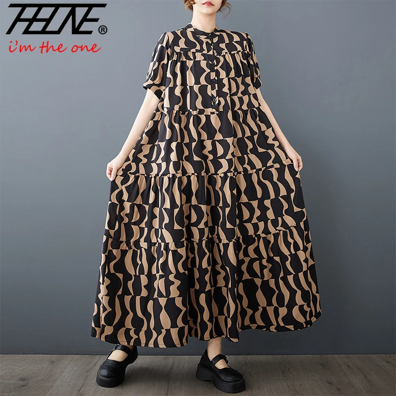 THHONE Plus Size Summer Dress Women 2025 Robe Bohemian Beach Style Vintage Holiday Loose O Neck Casual Women's Clothes Dresses
THHONE Plus Size Summer Dress Women 2025 Robe Bohemian Beach Style Vintage Holiday Loose O Neck Casual Women's Clothes Dresses