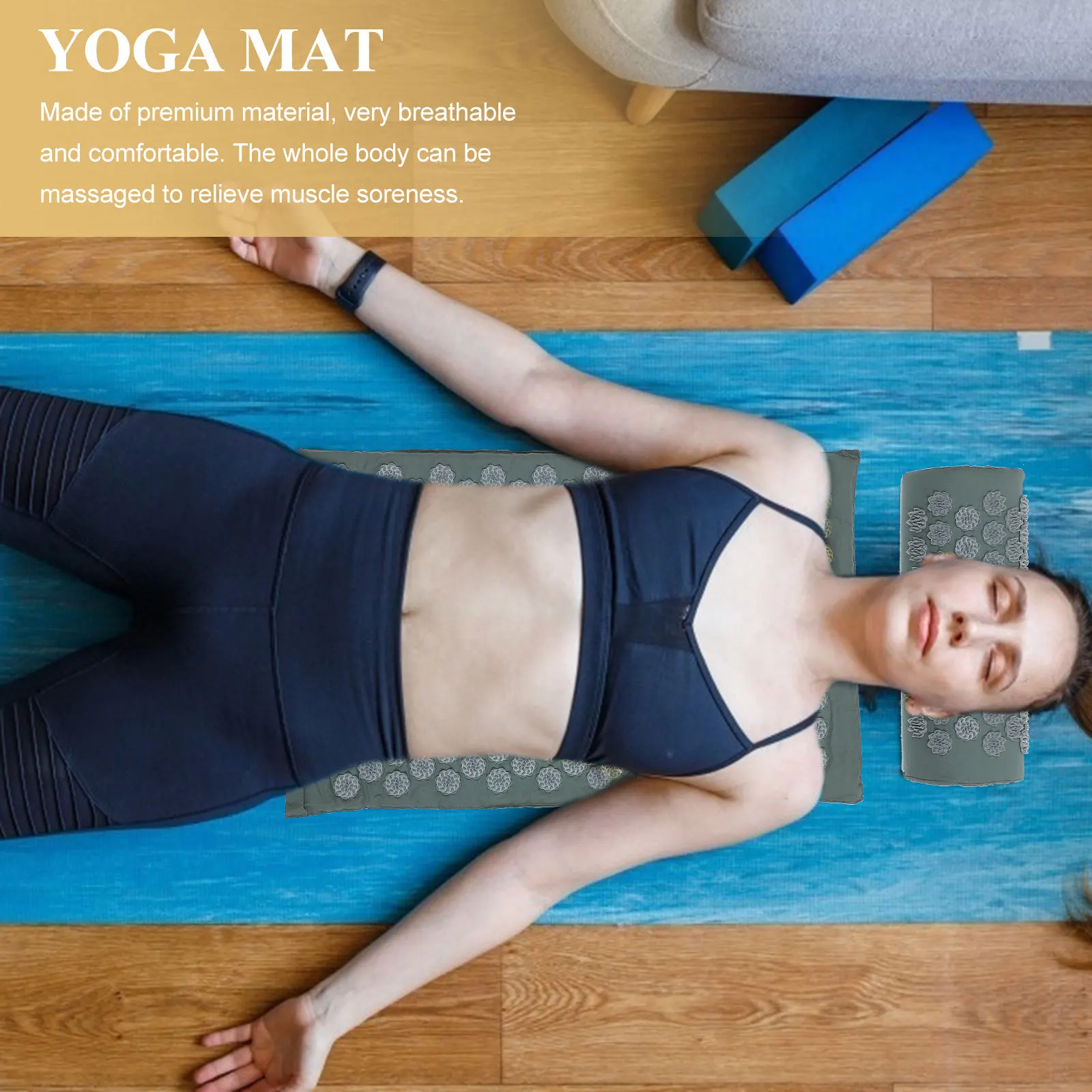 2pcs Massage Pillow Acupoint Relief Mat Foldable Washable Yoga Therapy Set For Muscle Pain Shiatsu Cushion Relaxation
2pcs Massage Pillow Acupoint Relief Mat Foldable Washable Yoga Therapy Set For Muscle Pain Shiatsu Cushion Relaxation