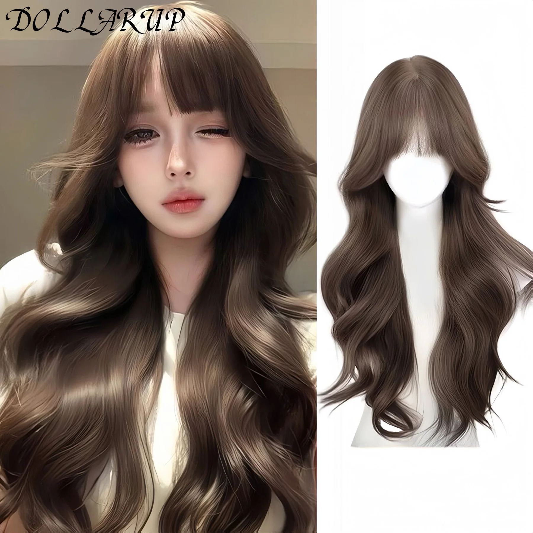 Long Black Wavy Synthetic Wigs with Bangs for Women Afro Dark Water Wave Halloween Cosplay Natural Hair Wig Heat Resistant
Long Black Wavy Synthetic Wigs with Bangs for Women Afro Dark Water Wave Halloween Cosplay Natural Hair Wig Heat Resistant