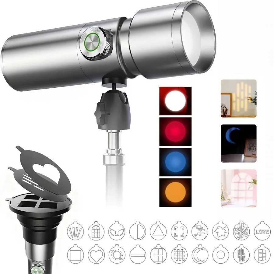 10W Led Flashlight Spotlight for Studio Use, Equipped with 20 Patterns/4 Colors/95+ Color Rendering Index/3 Lighting Modes and Built-In 7500Mah Rechargeable Battery, Suitable for Studio Video Lighting
10W Led Flashlight Spotlight for Studio Use, Equipped with 20 Patterns/4 Colors/95+ Color Rendering Index/3 Lighting Modes and Built-In 7500Mah Rechargeable Battery, Suitable for Studio Video Lighting