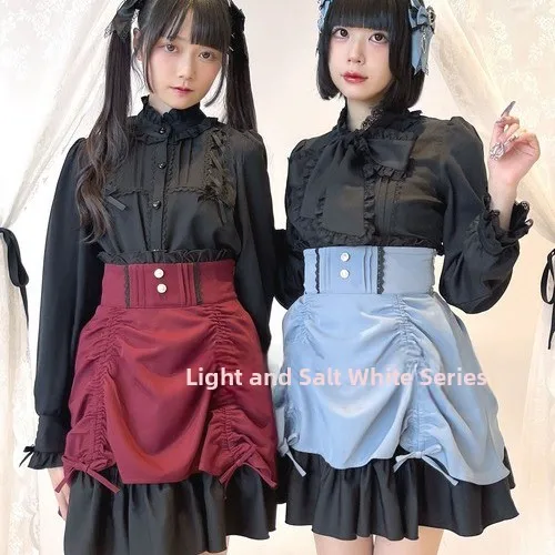 Dark Series Pleated Drawstring LO Skirt High Waist Pumpkin Shape Women's Fashion Spring Collection Pure High Quality Fabric
Dark Series Pleated Drawstring LO Skirt High Waist Pumpkin Shape Women's Fashion Spring Collection Pure High Quality Fabric