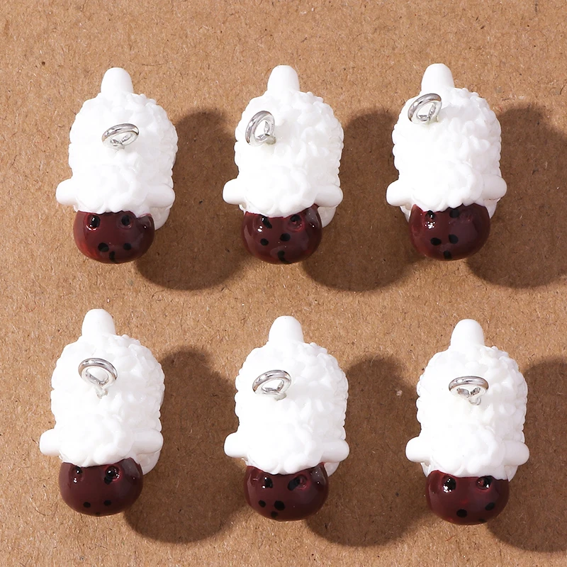 10pcs Cute Resin 3D Animal Sheep Pendants Charms for Jewelry Making DIY Earrings Necklace Accessories Supplies
10pcs Cute Resin 3D Animal Sheep Pendants Charms for Jewelry Making DIY Earrings Necklace Accessories Supplies