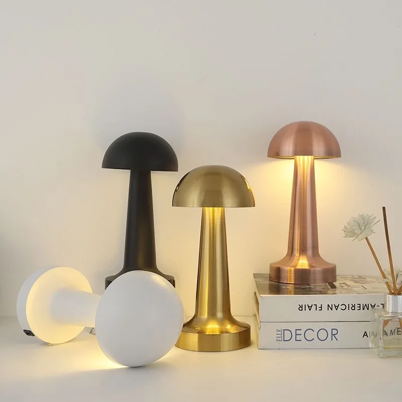 Retro Mushroom LED Table Lamp USB Rechargeable Night Light Rechargeable Desk Lamp Stepless Dimming 3 Colors Bedside Lamp Hotel
Retro Mushroom LED Table Lamp USB Rechargeable Night Light Rechargeable Desk Lamp Stepless Dimming 3 Colors Bedside Lamp Hotel
