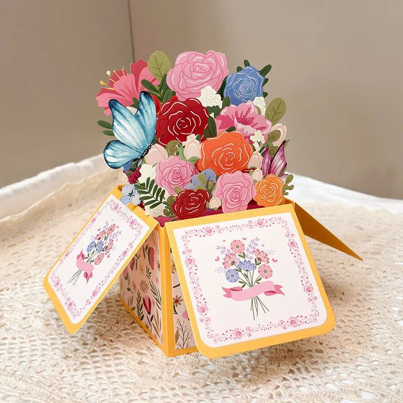3D Pop-up Greeting Card Teacher's Day Mother's Day Valentine's Day Pink Bouquet Flower Birthday Greeting Card Thanks Card
3D Pop-up Greeting Card Teacher's Day Mother's Day Valentine's Day Pink Bouquet Flower Birthday Greeting Card Thanks Card