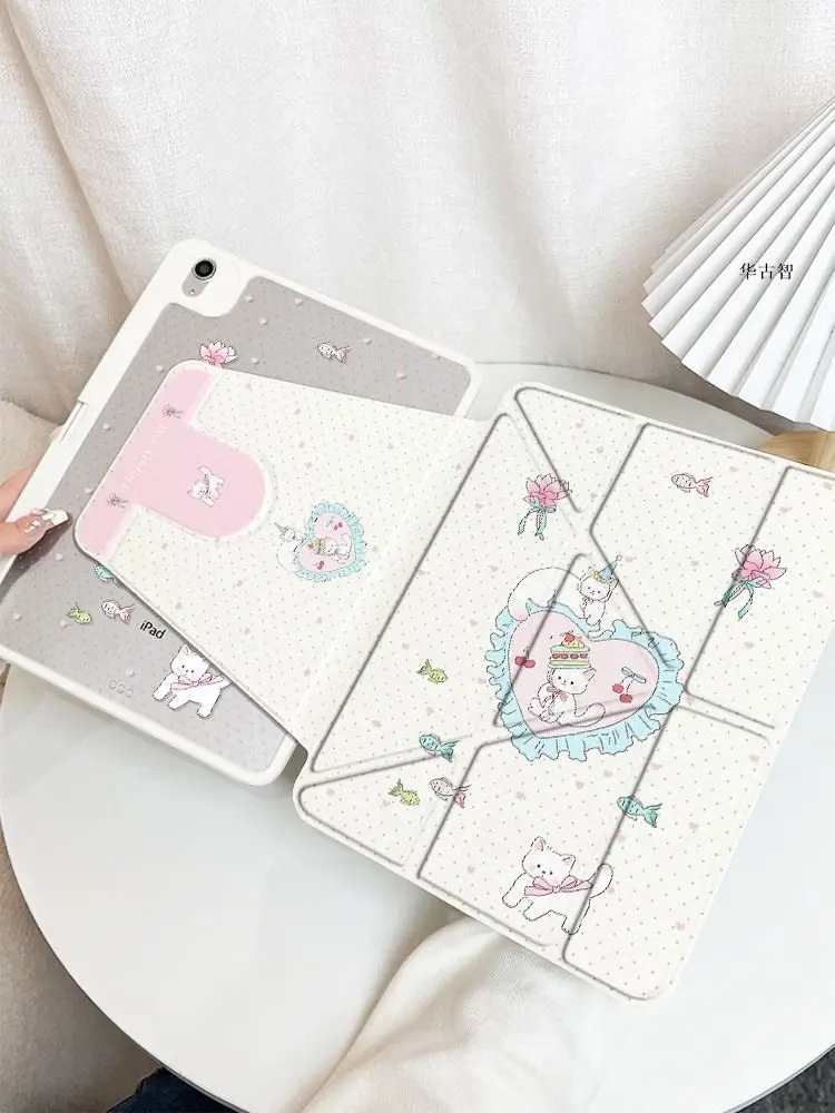Polka Dot Kitten Y-Fold Rotating For iPad 11 Protective Case Mini 67 10.2 Pro Full Screen Star Air7/6/5 Rotating 10/9 Generation
Polka Dot Kitten Y-Fold Rotating For iPad 11 Protective Case Mini 67 10.2 Pro Full Screen Star Air7/6/5 Rotating 10/9 Generation