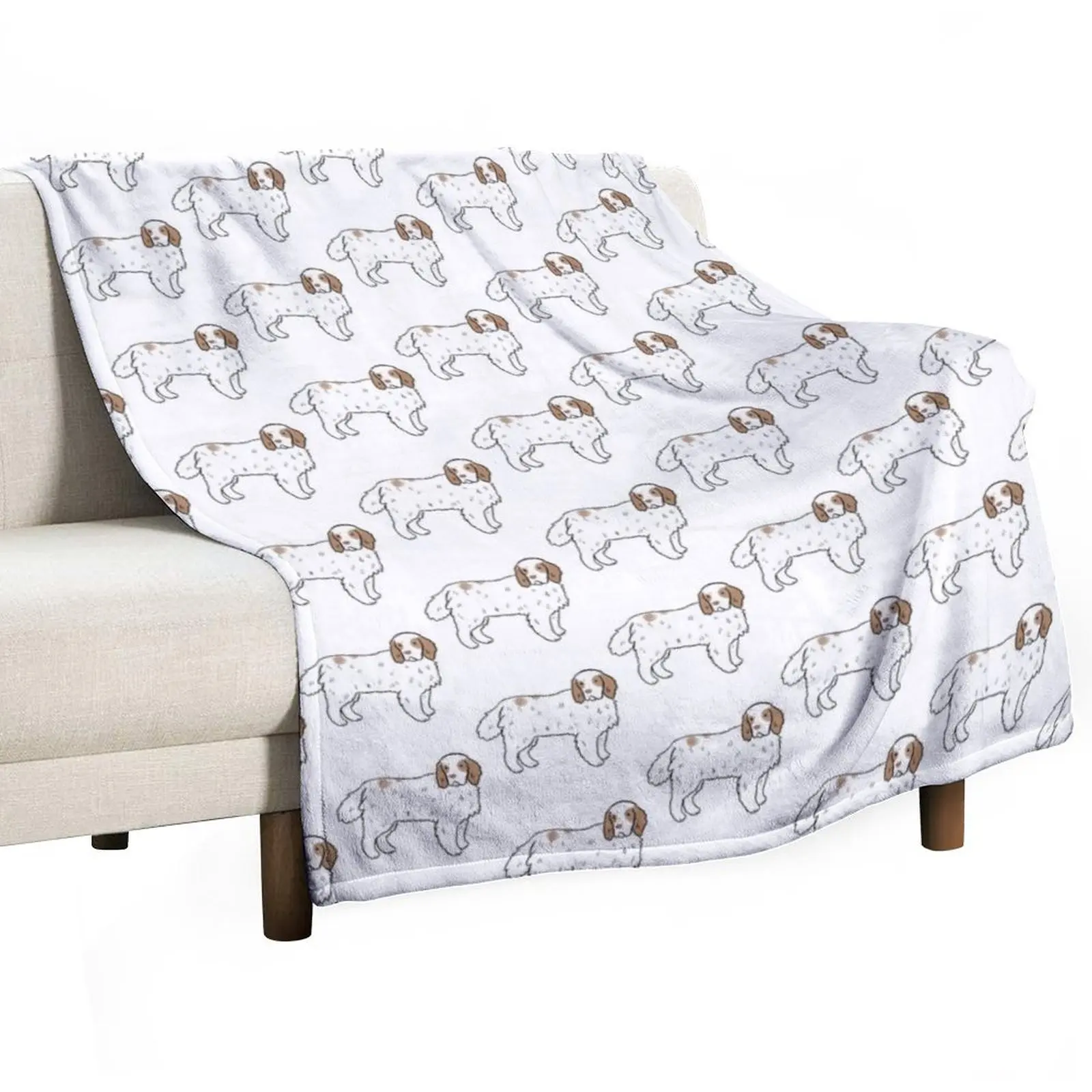 Clumber spaniel dog cute illustration Throw Blanket Soft Solid Color Blanket for Couch Bed
Clumber spaniel dog cute illustration Throw Blanket Soft Solid Color Blanket for Couch Bed