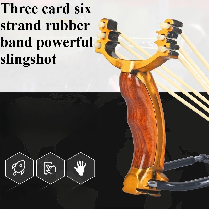 High Precision Outdoor Practical Slingshot with Strong Magnetic Three Card Six Strand Rubber Band
High Precision Outdoor Practical Slingshot with Strong Magnetic Three Card Six Strand Rubber Band