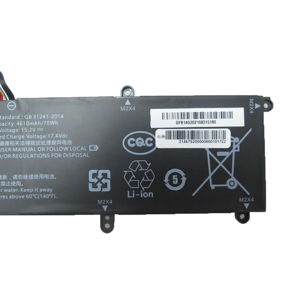 Battery B14G 271446414S 15.2V 4610MaH 12PIN 12Lines For Tongfang Chaorui L860-T2 New
Battery B14G 271446414S 15.2V 4610MaH 12PIN 12Lines For Tongfang Chaorui L860-T2 New