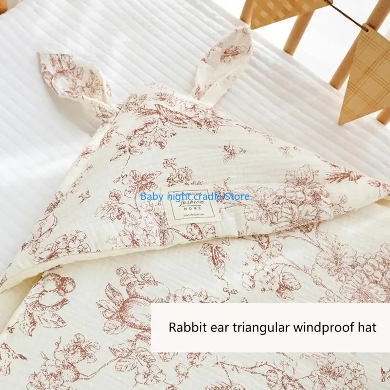 J2FF Cotton Baby Swaddles Blanket with Animal Ears Breathable Infant Wrap Blanket
J2FF Cotton Baby Swaddles Blanket with Animal Ears Breathable Infant Wrap Blanket