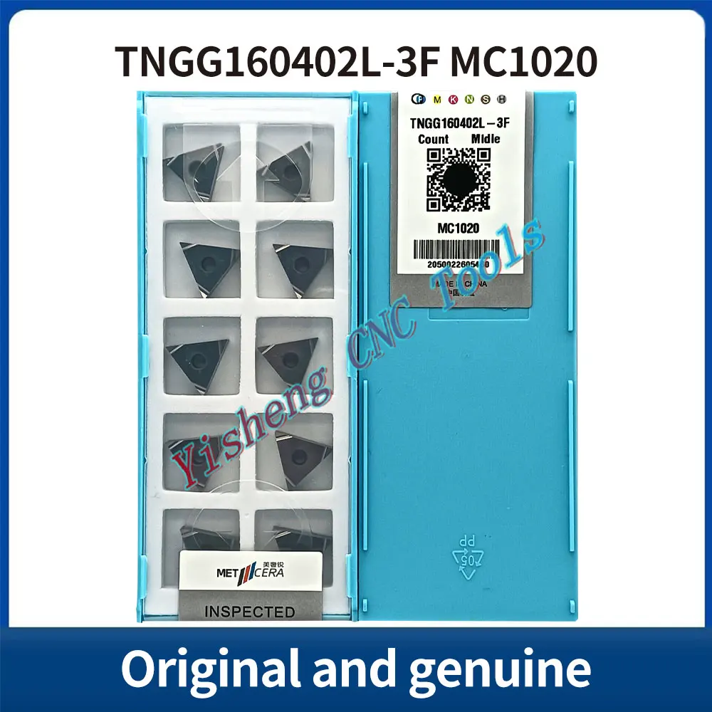 METCERA Cutting Tools TNGG160402L-3F TNGG160402R-3F TNGG160404L-3F TNGG160404R-3F MC1020 Tungsten carbide CNC inserts
METCERA Cutting Tools TNGG160402L-3F TNGG160402R-3F TNGG160404L-3F TNGG160404R-3F MC1020 Tungsten carbide CNC inserts