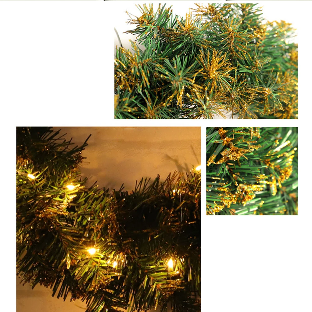 30 Cm Gold Powder Lamp Wreath Christmas Decoration Light Pine Wreaths with Bulb
30 Cm Gold Powder Lamp Wreath Christmas Decoration Light Pine Wreaths with Bulb