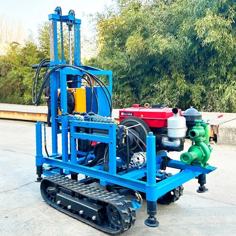 Индивидуальная эффективная гидравлическая дизельная буровая установка для водяных скважин, 22-35 л.с., 100-180 м, портативная, на колесном или гусеничном ходу
Индивидуальная эффективная гидравлическая дизельная буровая установка для водяных скважин, 22-35 л.с., 100-180 м, портативная, на колесном или гусеничном ходу