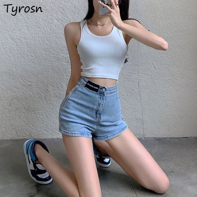 Shorts Women Denim Straight High Waist Elastic Korean Fashion Ins Summer Slim Hot Girls All-match Vintage Sexy Solid Simple Chic
Shorts Women Denim Straight High Waist Elastic Korean Fashion Ins Summer Slim Hot Girls All-match Vintage Sexy Solid Simple Chic