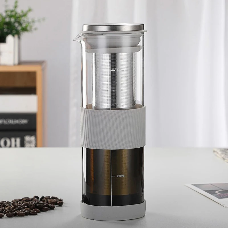 Portable Airtight Cold Brew Iced Coffee Maker Tea Infuser - 800ml Cold Brew Coffee Kettle Brewing Glass Carafe Pitcher
Portable Airtight Cold Brew Iced Coffee Maker Tea Infuser - 800ml Cold Brew Coffee Kettle Brewing Glass Carafe Pitcher