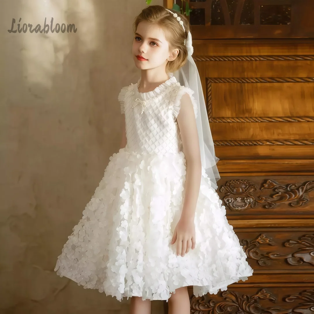 Girls' Custom Gown 3D Floral White Dress Girls' Formal Wear Party Attire Wedding Party Attire Dress свадебное платье
Girls' Custom Gown 3D Floral White Dress Girls' Formal Wear Party Attire Wedding Party Attire Dress свадебное платье