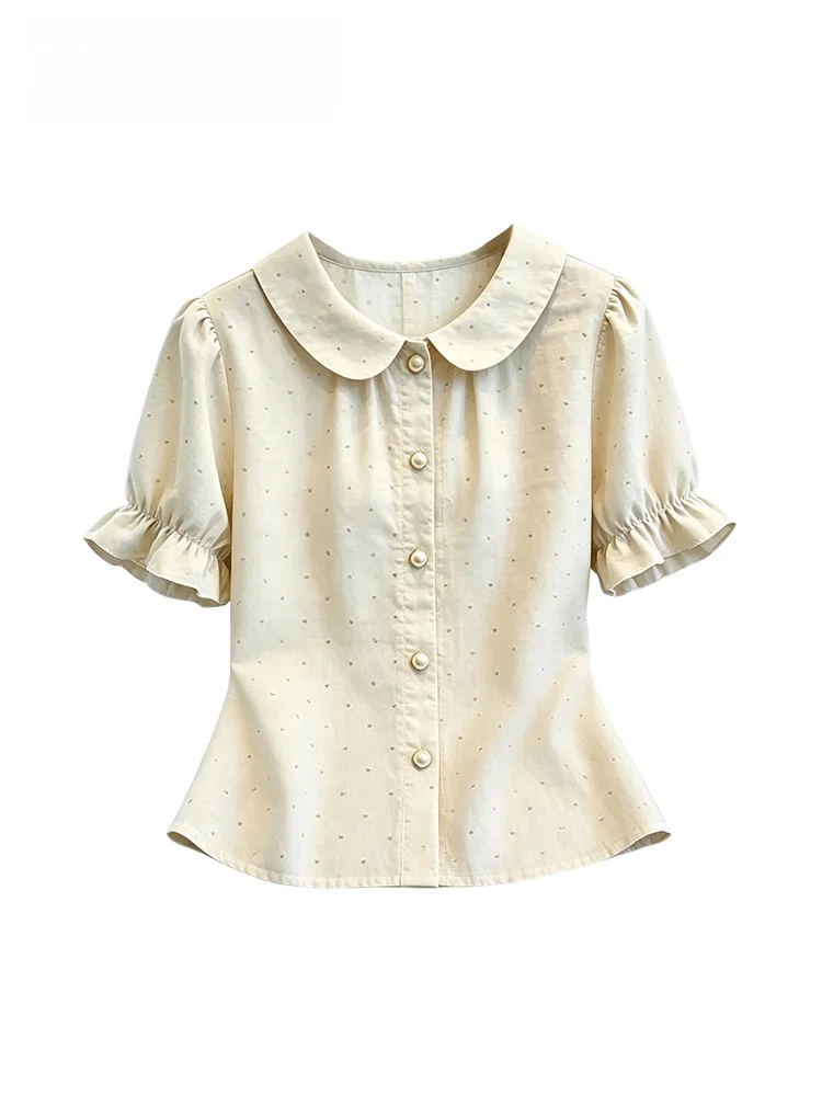 CaraCLUB plus Size Women's Bubble Sleeve Shirt Fashionable Doll Collar Top Skin-friendly Breathable Casual Style Spring Wear
CaraCLUB plus Size Women's Bubble Sleeve Shirt Fashionable Doll Collar Top Skin-friendly Breathable Casual Style Spring Wear