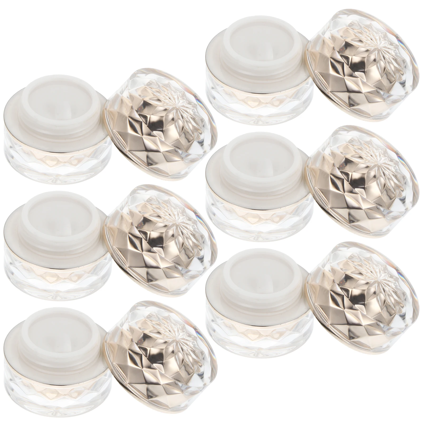 6pcs Acrylic Cream Box Small Containers Plastic Lids Travel Jars Sample Containers Lightweight Mini Size Storage Boxes
6pcs Acrylic Cream Box Small Containers Plastic Lids Travel Jars Sample Containers Lightweight Mini Size Storage Boxes