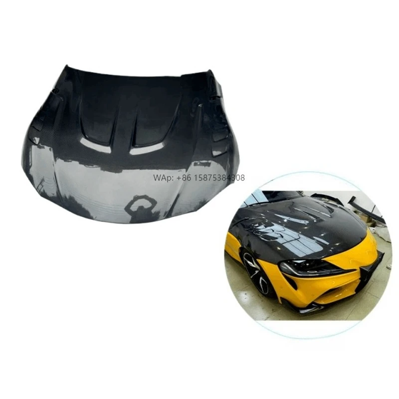 2019+ для Supra A90, передний капот из углеродного волокна, новый стиль LB, крышка капота двигателя, комплект кузова, внешние детали для тюнинга
2019+ для Supra A90, передний капот из углеродного волокна, новый стиль LB, крышка капота двигателя, комплект кузова, внешние детали для тюнинга