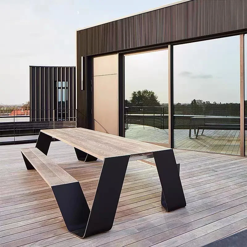 Outdoor leisure one-piece table and chairs hotel B & B terrace aluminum alloy furniture combination
Outdoor leisure one-piece table and chairs hotel B & B terrace aluminum alloy furniture combination