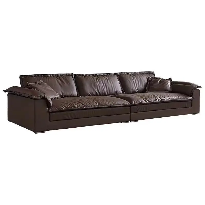 The first layer cowhide sofa Italian modern simple large living room small apartment super deep sitting wide lazy straight row l
The first layer cowhide sofa Italian modern simple large living room small apartment super deep sitting wide lazy straight row l