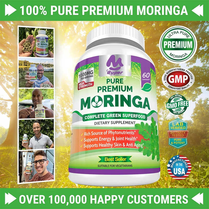 60 Capsules –100% Pure Leaf Powder -NonGMO and Gluten Free - Green Superfood Supplement - Energy, Metabolism and Immune Support
60 Capsules –100% Pure Leaf Powder -NonGMO and Gluten Free - Green Superfood Supplement - Energy, Metabolism and Immune Support