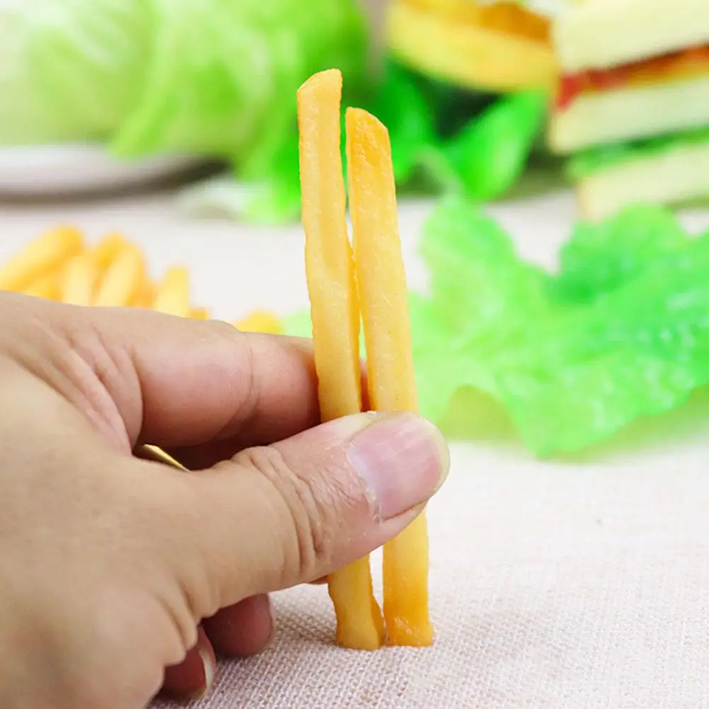 10 Pcs Fake French Fries Artificial Faux Lifelike Simulation Kitchen Model Pvc Decorate
10 Pcs Fake French Fries Artificial Faux Lifelike Simulation Kitchen Model Pvc Decorate
