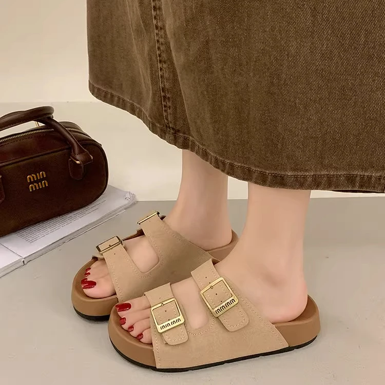 Elevated Thick Heel Sandals Women's Summer Outdoor Wear 2026 New Versatile Soft Bottom Beach Slippers
Elevated Thick Heel Sandals Women's Summer Outdoor Wear 2026 New Versatile Soft Bottom Beach Slippers