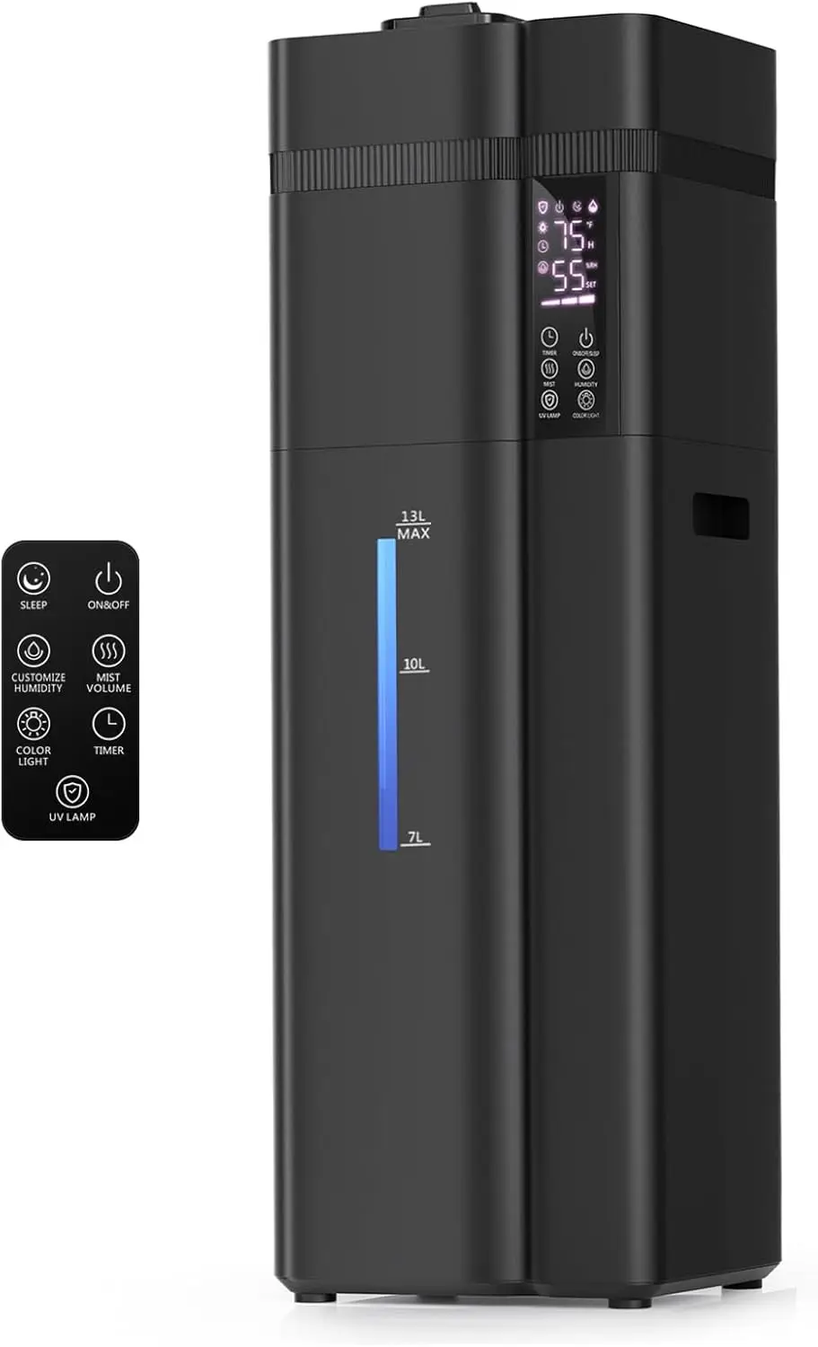 Увлажнитель воздуха для больших помещений объемом 13 л с автоматическим управлением, охватывает площадь 800 кв. футов, время работы 100 часов, тихий режим для сна.
Увлажнитель воздуха для больших помещений объемом 13 л с автоматическим управлением, охватывает площадь 800 кв. футов, время работы 100 часов, тихий режим для сна.