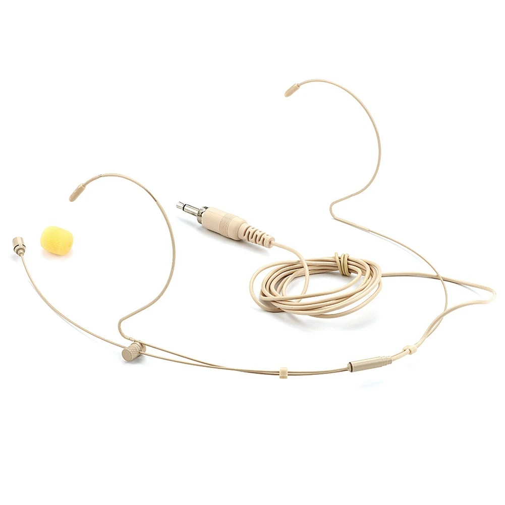 T36C Adjustable Beige Double Earhook Capacitor Headset Mic Headworn Lockable Microphone 3.5mm Plug for Wireless
T36C Adjustable Beige Double Earhook Capacitor Headset Mic Headworn Lockable Microphone 3.5mm Plug for Wireless