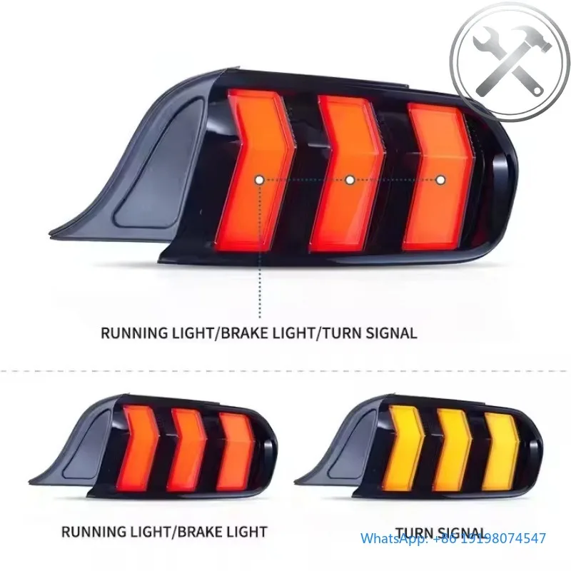 Sequential Turn Signal Full LED Taillights Assembly 2015-2023 Sports Car 6000K Cool White DRL Waterproof Rear Automotive Replace
Sequential Turn Signal Full LED Taillights Assembly 2015-2023 Sports Car 6000K Cool White DRL Waterproof Rear Automotive Replace