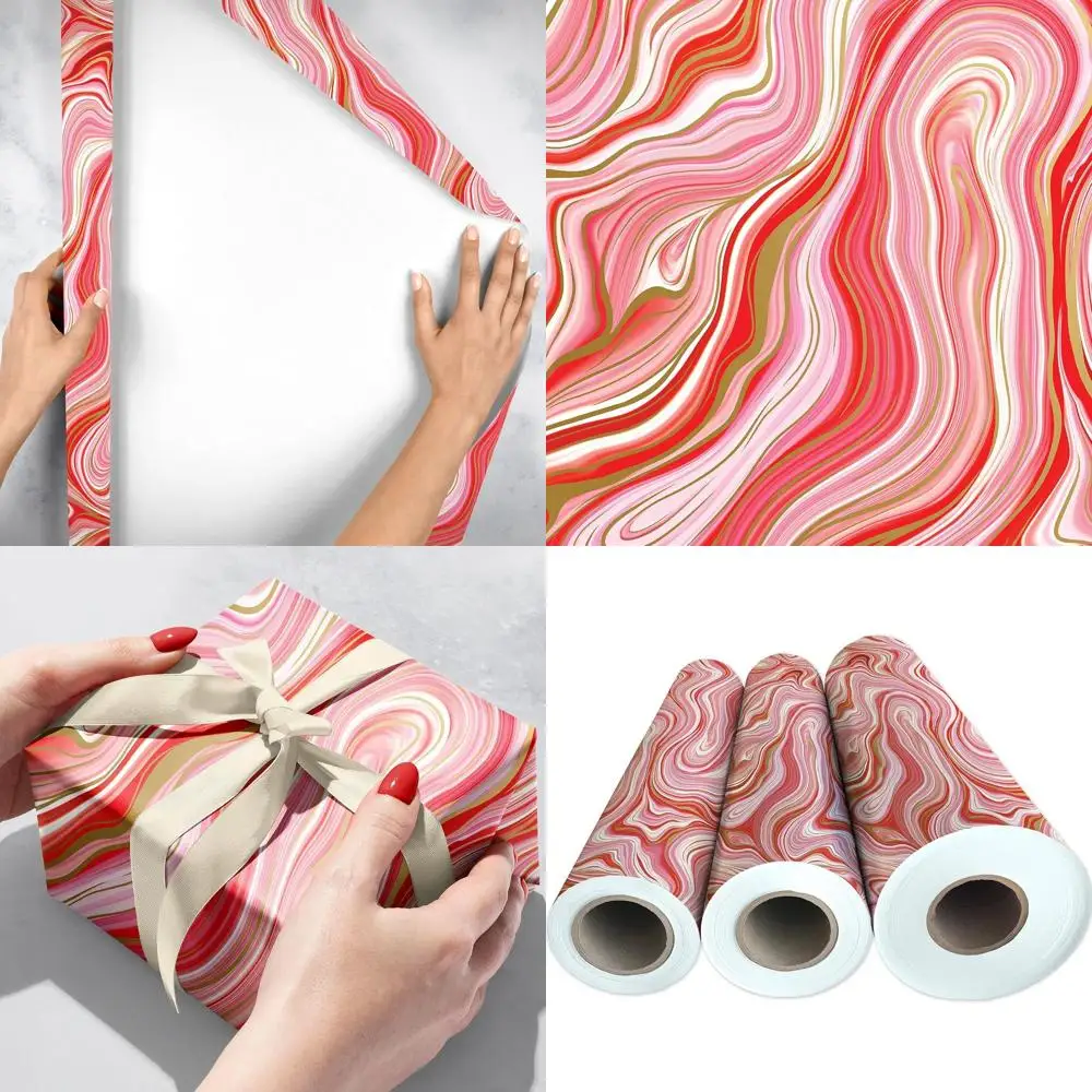 Red Marbled Christmas Wrapping Paper, 208ft x 30in, 1/4 Ream
Red Marbled Christmas Wrapping Paper, 208ft x 30in, 1/4 Ream