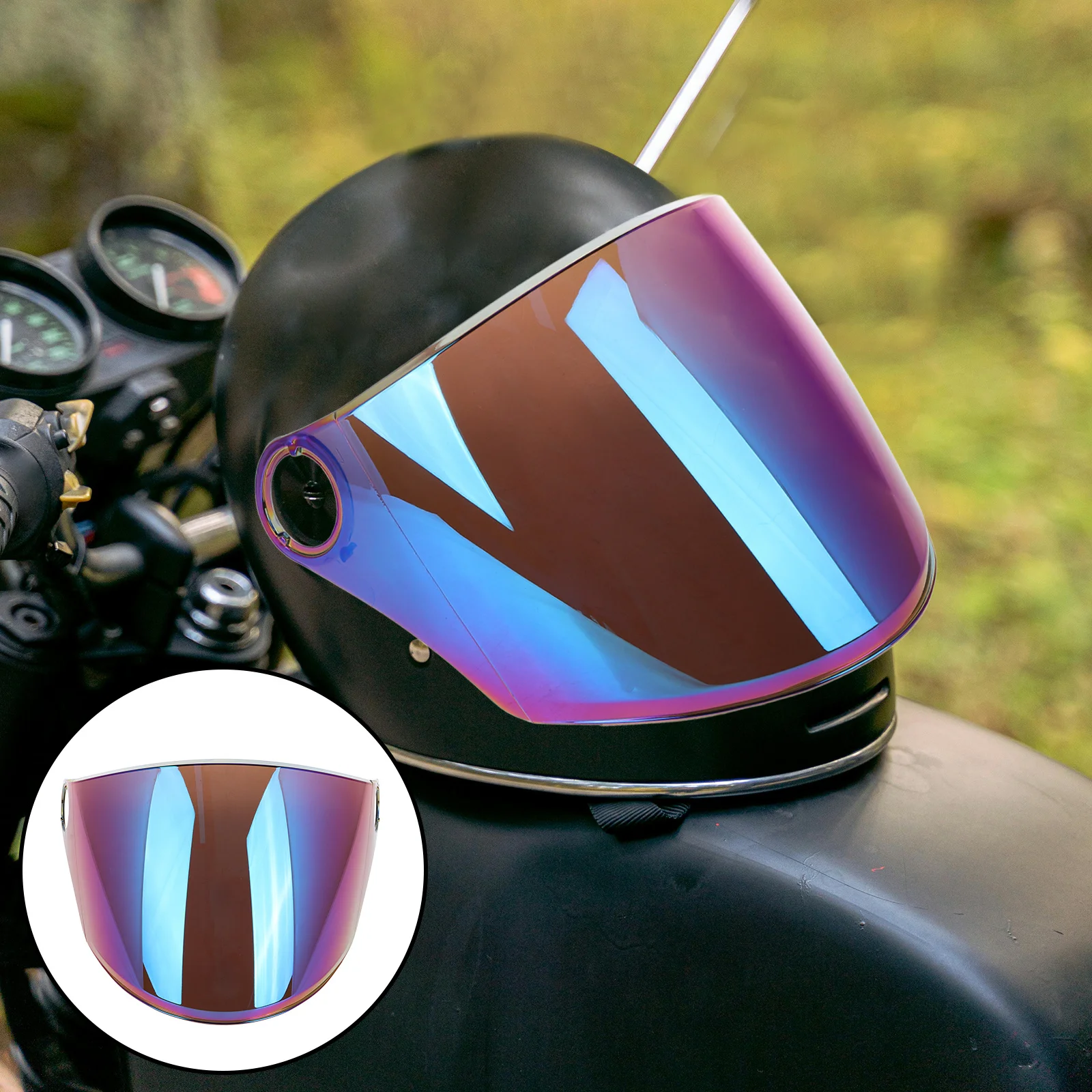 Visor Replacement Full Face Motorcycle Windshield Lens High Transparency Uv Protection Bike Shield Cover For