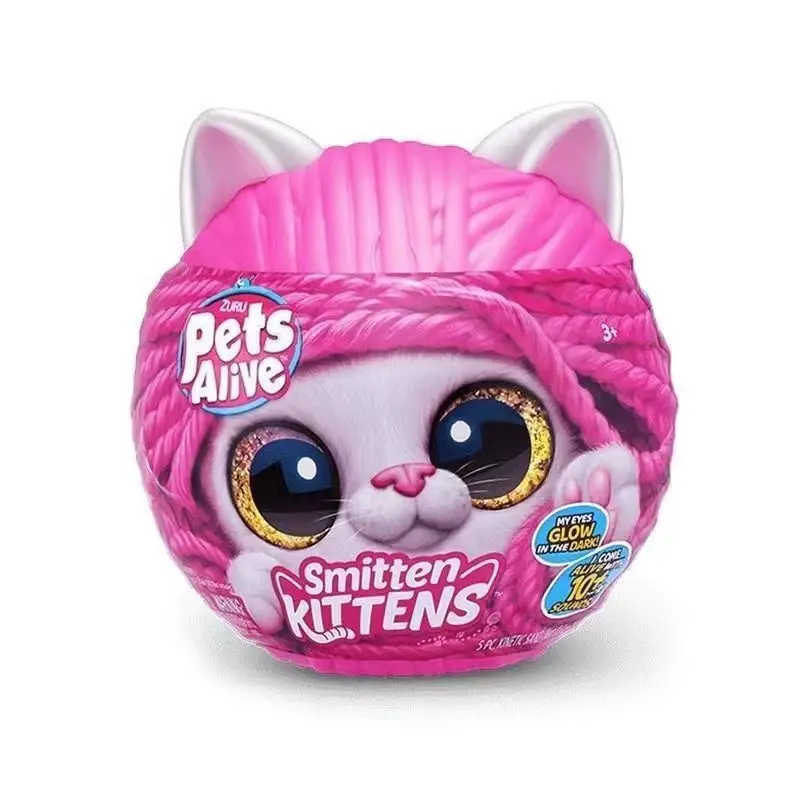 Коллекционная плюшевая игрушка-кошка Zuru Pets Alive Smitten Kittens Mystery Blind Box, светящаяся в темноте, для девочек, подарок на день рождения
Коллекционная плюшевая игрушка-кошка Zuru Pets Alive Smitten Kittens Mystery Blind Box, светящаяся в темноте, для девочек, подарок на день рождения