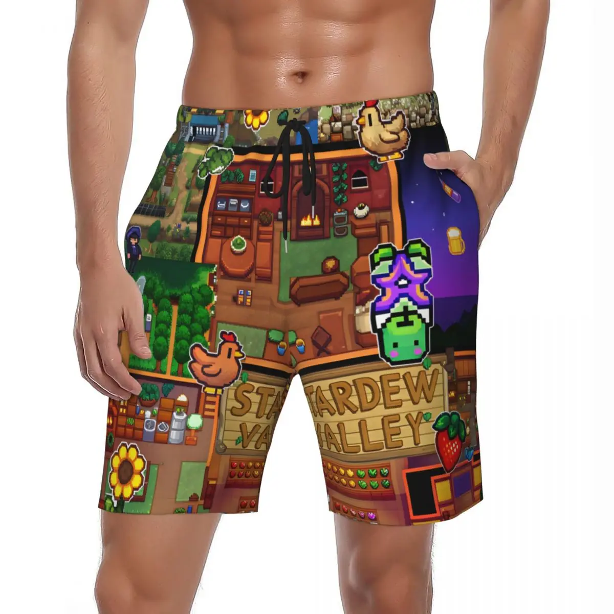 Summer Board Shorts Men's Stardew Valley Game Forest Farm Layout Sports Fitness Beach Shorts Y2K Fast Dry Swimming Trunks
Summer Board Shorts Men's Stardew Valley Game Forest Farm Layout Sports Fitness Beach Shorts Y2K Fast Dry Swimming Trunks