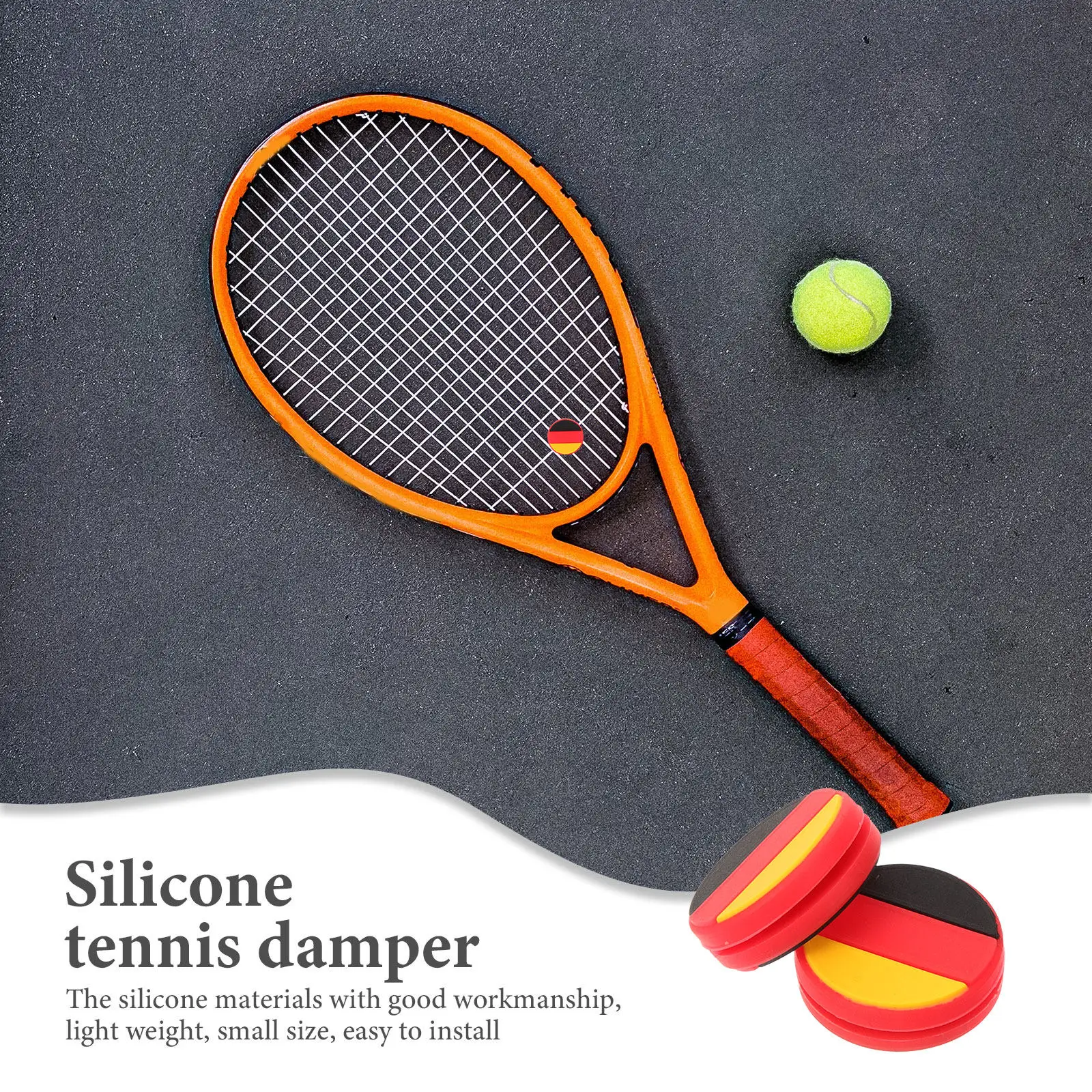 5 Pcs Accessory Vibration Tennis Racquet Dampener Sport Shock Absorbers Racket Soft
5 Pcs Accessory Vibration Tennis Racquet Dampener Sport Shock Absorbers Racket Soft