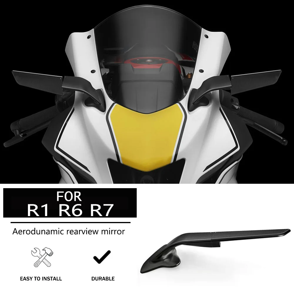 YZF R6 2017-2020 YZF R7 2021-2025 New Rearview Mirror Adjustable Wing Motorcycle Accessories For YAMAHA YZF R1 2015-2019