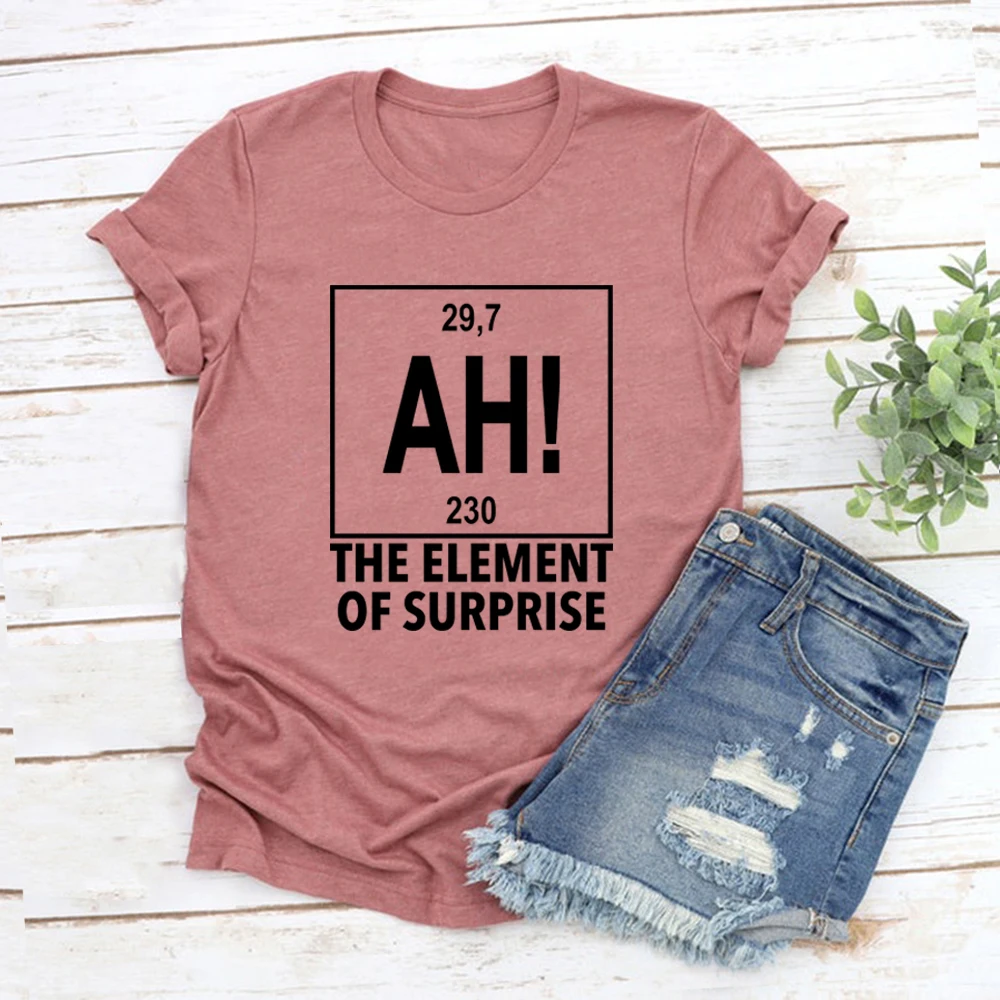 Ah The Element of Surprise T-Shirt Project Hail Mary Shirt Unisex Graphic T Shirts Chemistry Joke Tee Short Sleeve Casual Tops
Ah The Element of Surprise T-Shirt Project Hail Mary Shirt Unisex Graphic T Shirts Chemistry Joke Tee Short Sleeve Casual Tops