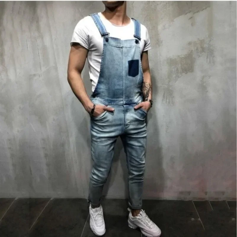 Men Overalls Jeans Denim Bib Male Jumpsuits Summer Skinny Trousers Pocket Large Size Mens Casual Cargo Work Pants
Men Overalls Jeans Denim Bib Male Jumpsuits Summer Skinny Trousers Pocket Large Size Mens Casual Cargo Work Pants