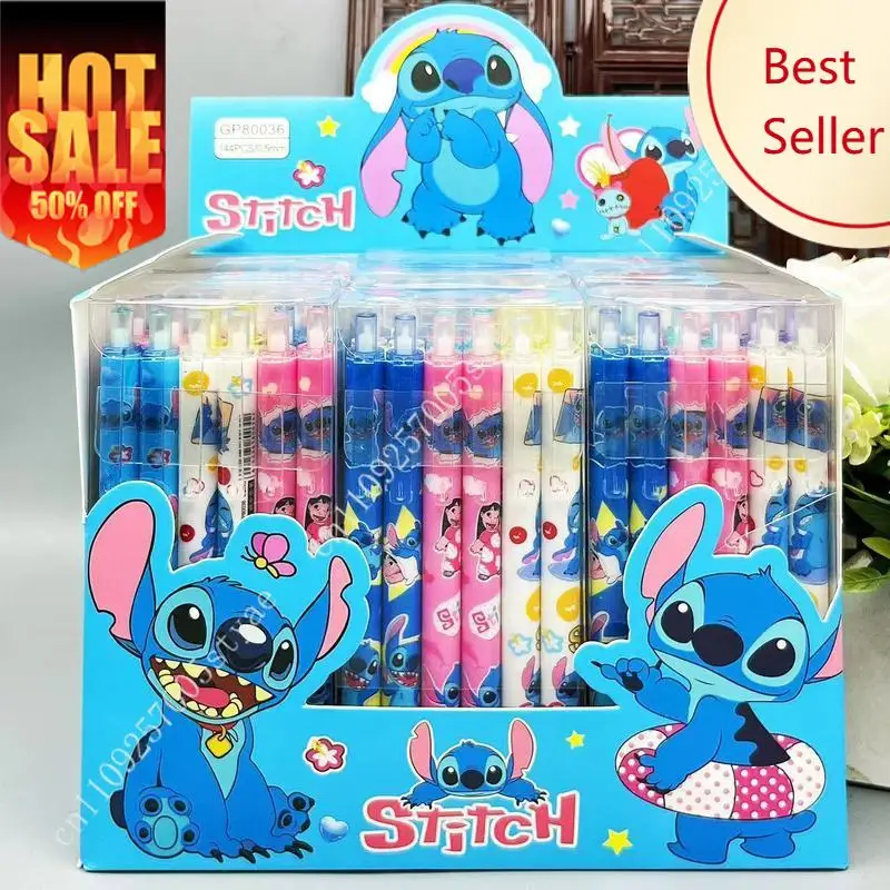 Stitch Gel Pens Disney Cartoon Pressing Pen Black Water Ink Cute Signature Pen Stationery Party Holiday Decorations Gift 12pcs
Stitch Gel Pens Disney Cartoon Pressing Pen Black Water Ink Cute Signature Pen Stationery Party Holiday Decorations Gift 12pcs