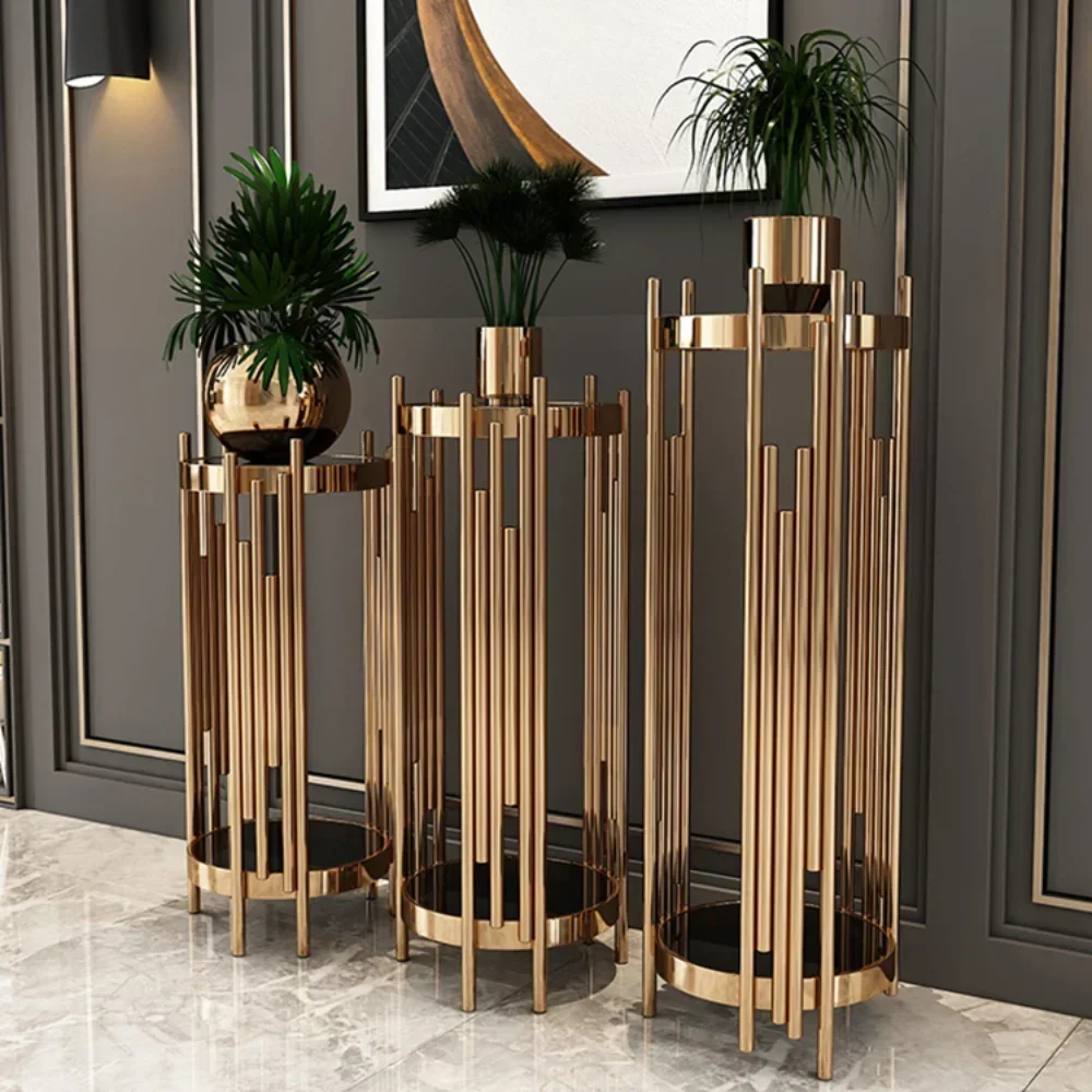 Light luxury stainless steel flower shelf shelf indoor living room high grade hotel floor marble flower shelf ornaments
Light luxury stainless steel flower shelf shelf indoor living room high grade hotel floor marble flower shelf ornaments