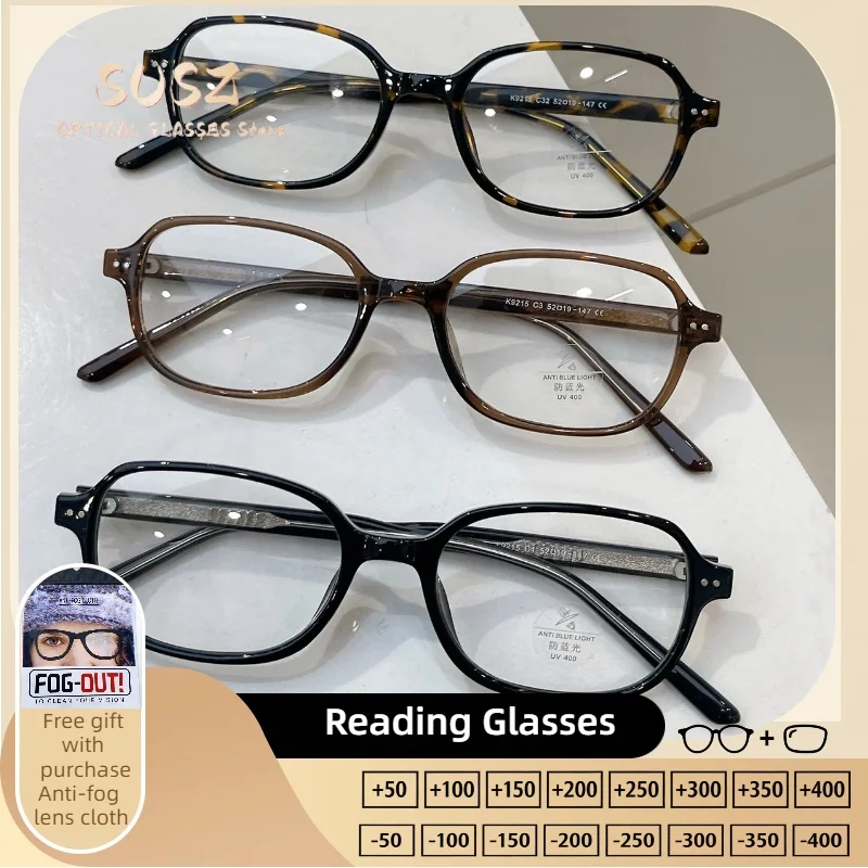 SUSZ Retro TR90 Square Reading Glasses Woman Myopia and Hyperopia Anti Blue Light Progressive Photochromic Men's Glasses Lenses
SUSZ Retro TR90 Square Reading Glasses Woman Myopia and Hyperopia Anti Blue Light Progressive Photochromic Men's Glasses Lenses