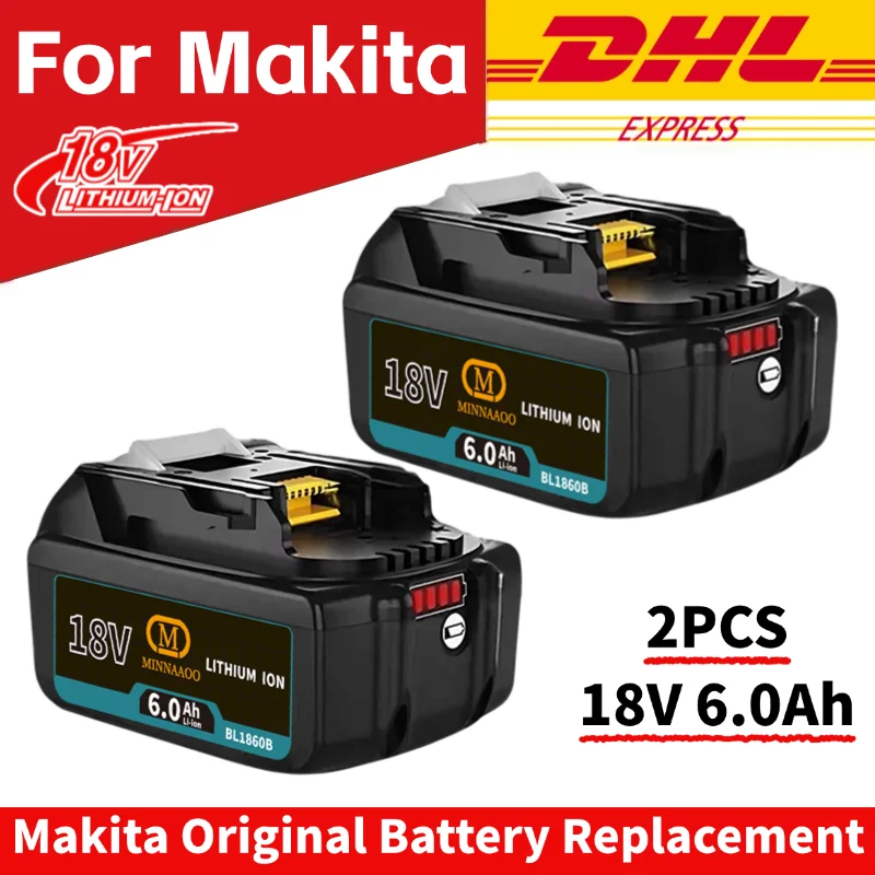 Genuine For Makita 18v 6Ah battery bl1830 bl1815 bl1850b BL1850 bl1860 bl1860 bl1840 LXT400 6Ah for makita 18v tools drill
Genuine For Makita 18v 6Ah battery bl1830 bl1815 bl1850b BL1850 bl1860 bl1860 bl1840 LXT400 6Ah for makita 18v tools drill