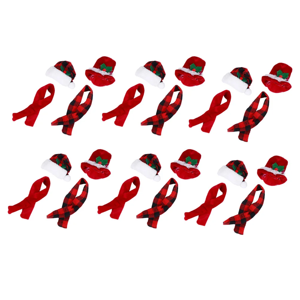 6Sets Wine Bottle Scarves Hats Christmas Decor Christmas Party Mini Xmas Bottle Adornments Home Table Decor Xmas Supply
6Sets Wine Bottle Scarves Hats Christmas Decor Christmas Party Mini Xmas Bottle Adornments Home Table Decor Xmas Supply