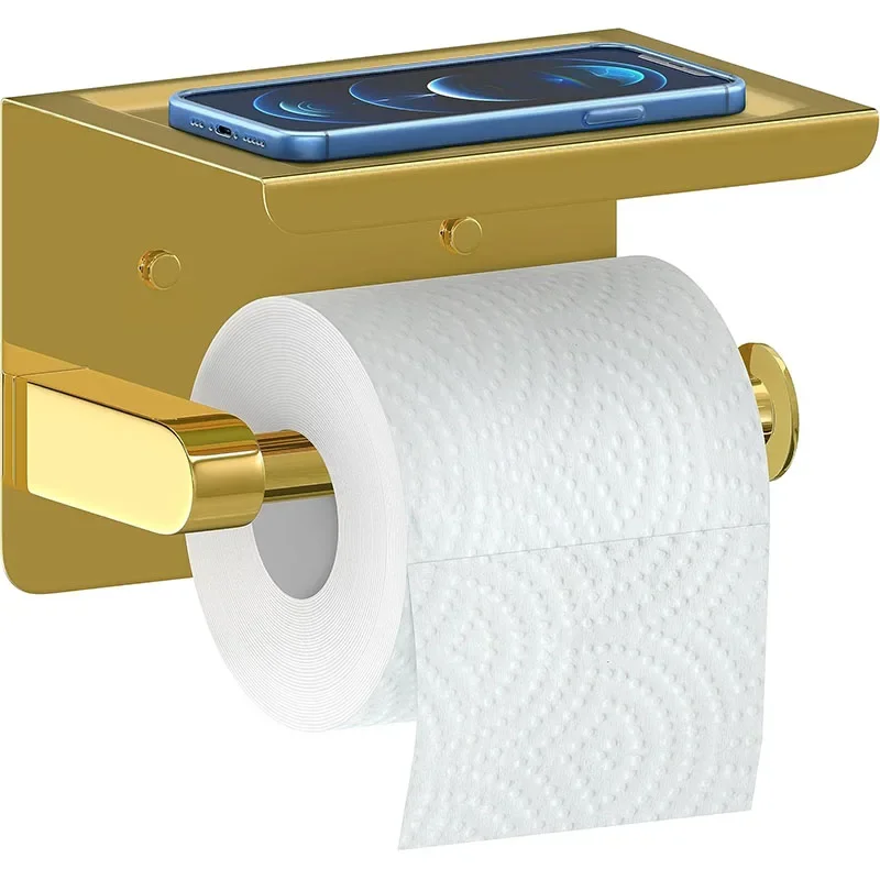 Stainless Steel Toilet Paper Holder Wall Mounted Toilet Paper Roll Storage With Phone Shelf Towel Robe Hooks For Home Washroom
Stainless Steel Toilet Paper Holder Wall Mounted Toilet Paper Roll Storage With Phone Shelf Towel Robe Hooks For Home Washroom